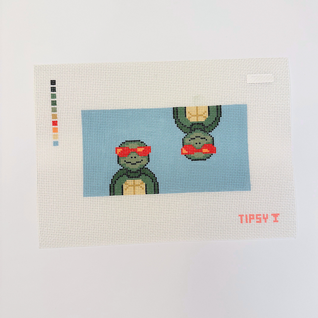 Turtle Sunnies Case Needlepoint Canvas