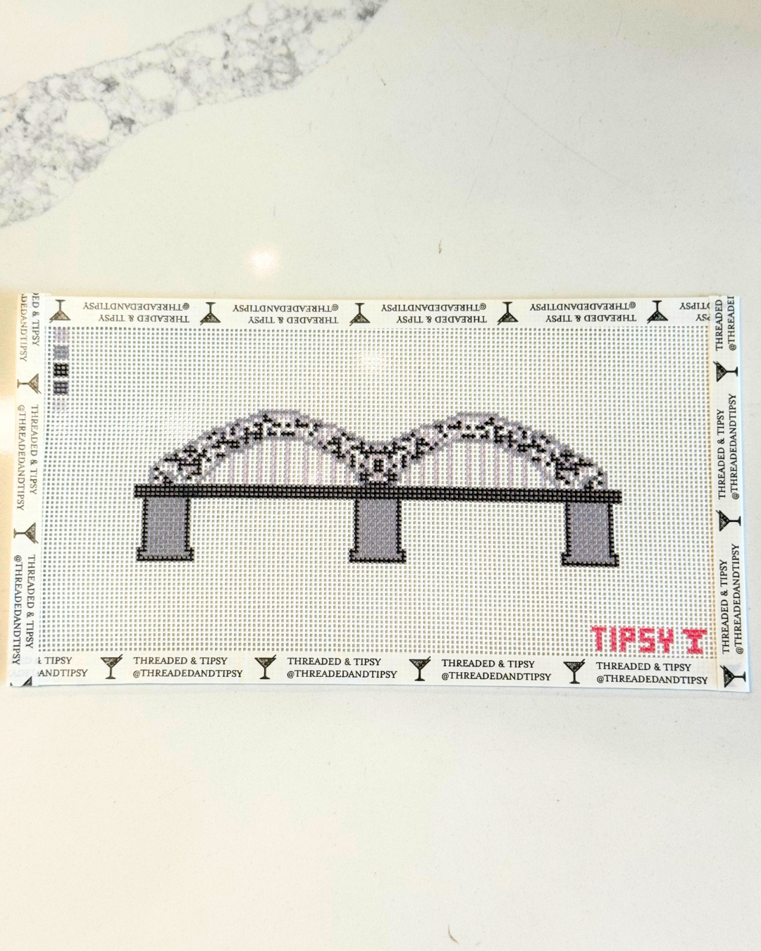 Memphis Bridge 18 Mesh Needlepoint Canvas