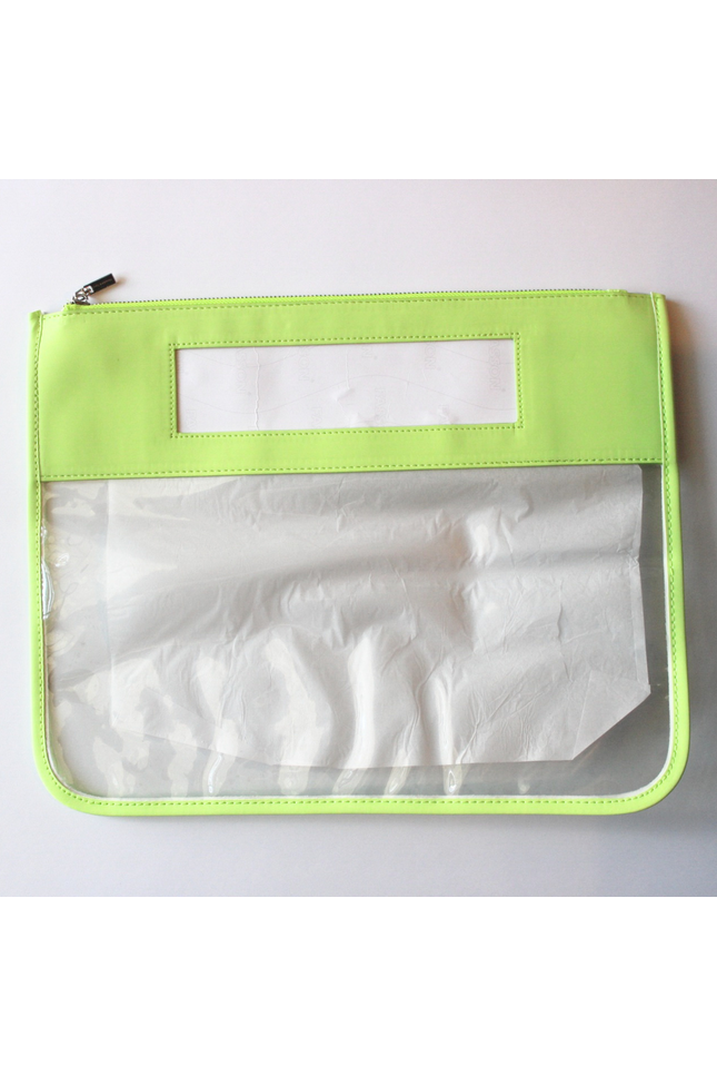 Self-Finishing Green Leather Project Bag