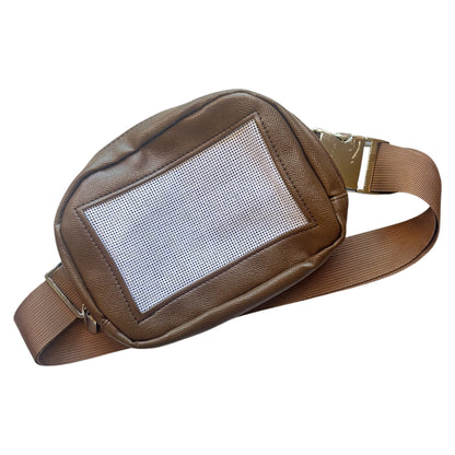 Pre-Finished Stitchable Belt Bag in Chocolate