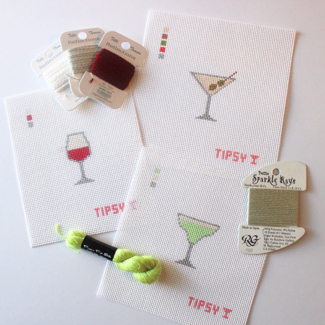 Pre-Order: Mini Martini Needlepoint Canvas