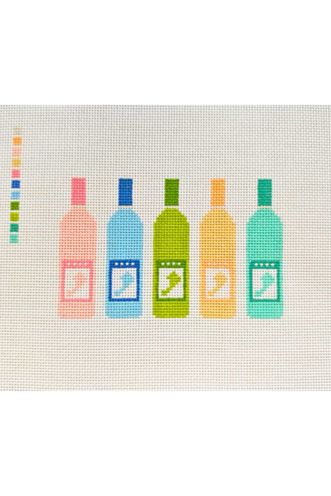 Colorful Wine Bottles