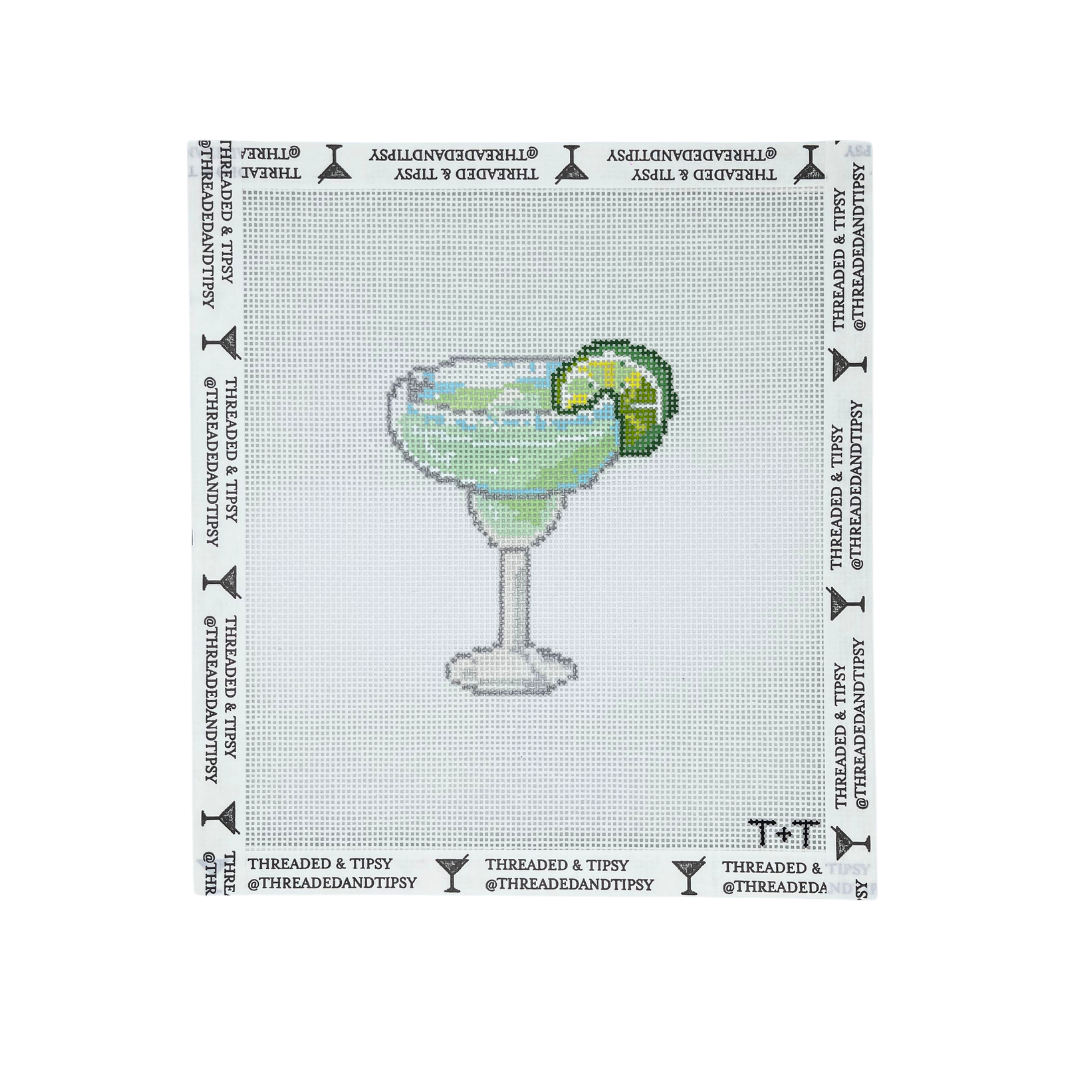 Lime Margarita Needlepoint Canvas