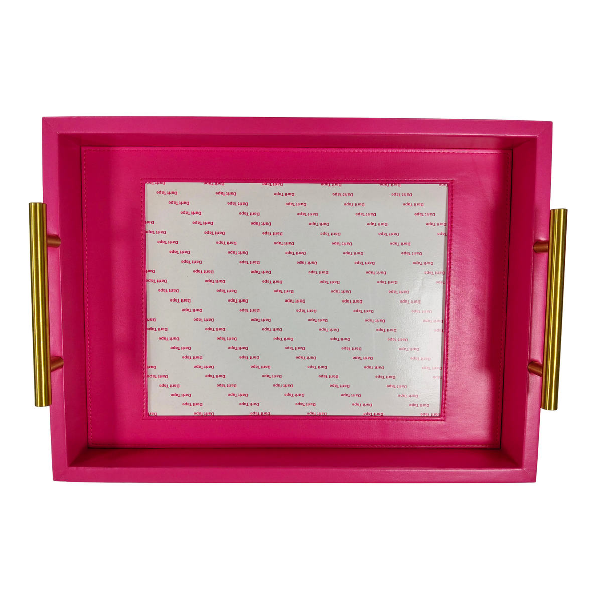 Pre-Order: Hot Pink Rectangle Self-Finishing Leather Tray