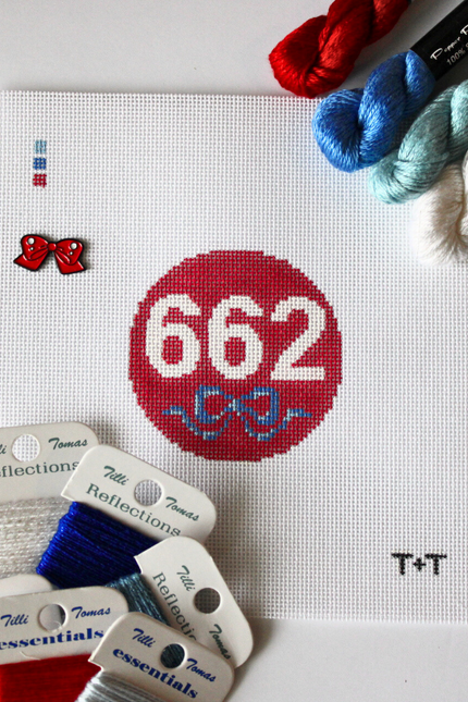 662 Ornament (Ole Miss Colors)