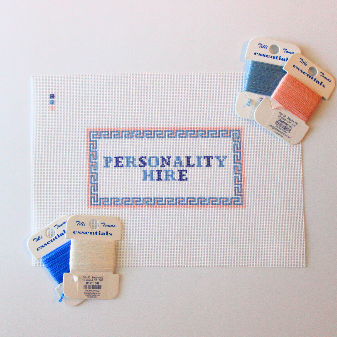 Pre-Order: Personality Hire Needlepoint Canvas