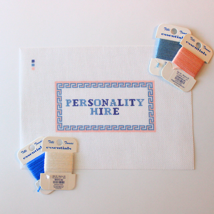 Pre-Order: Personality Hire Needlepoint Canvas