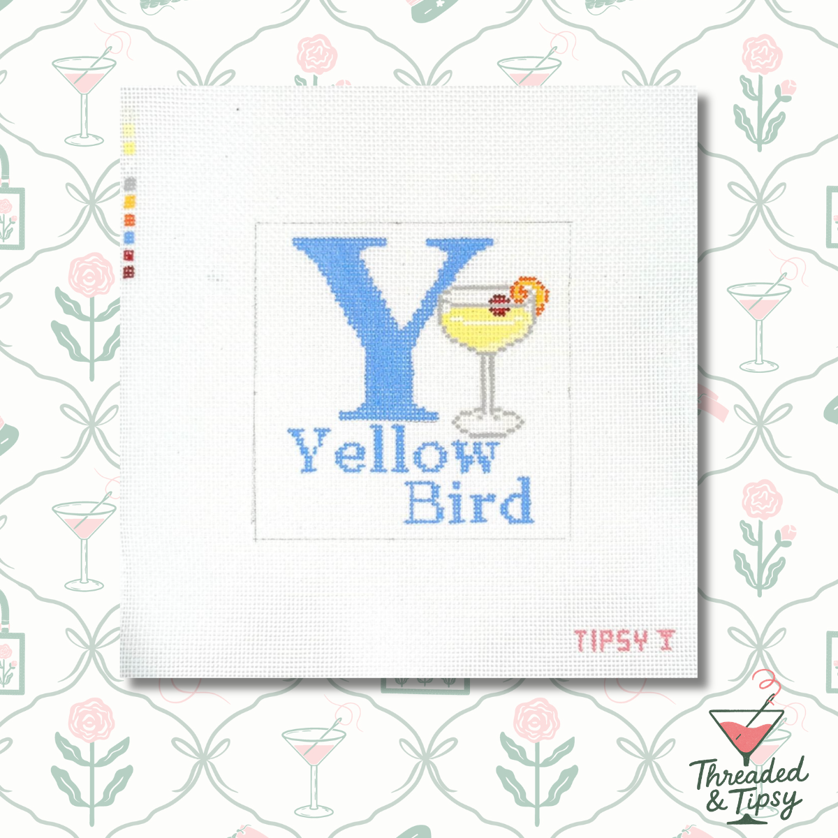 Pre-Order: Y for Yellow Bird Needlepoint Canvas