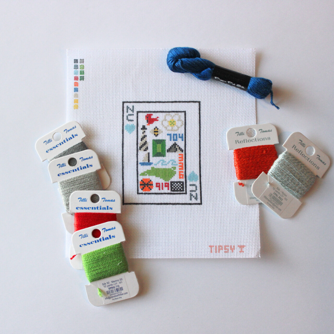 NC Playing Card Needlepoint Canvas