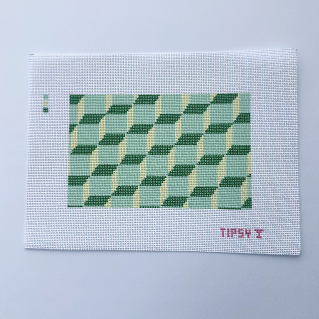 Geometric Purse Insert Needlepoint Canvas