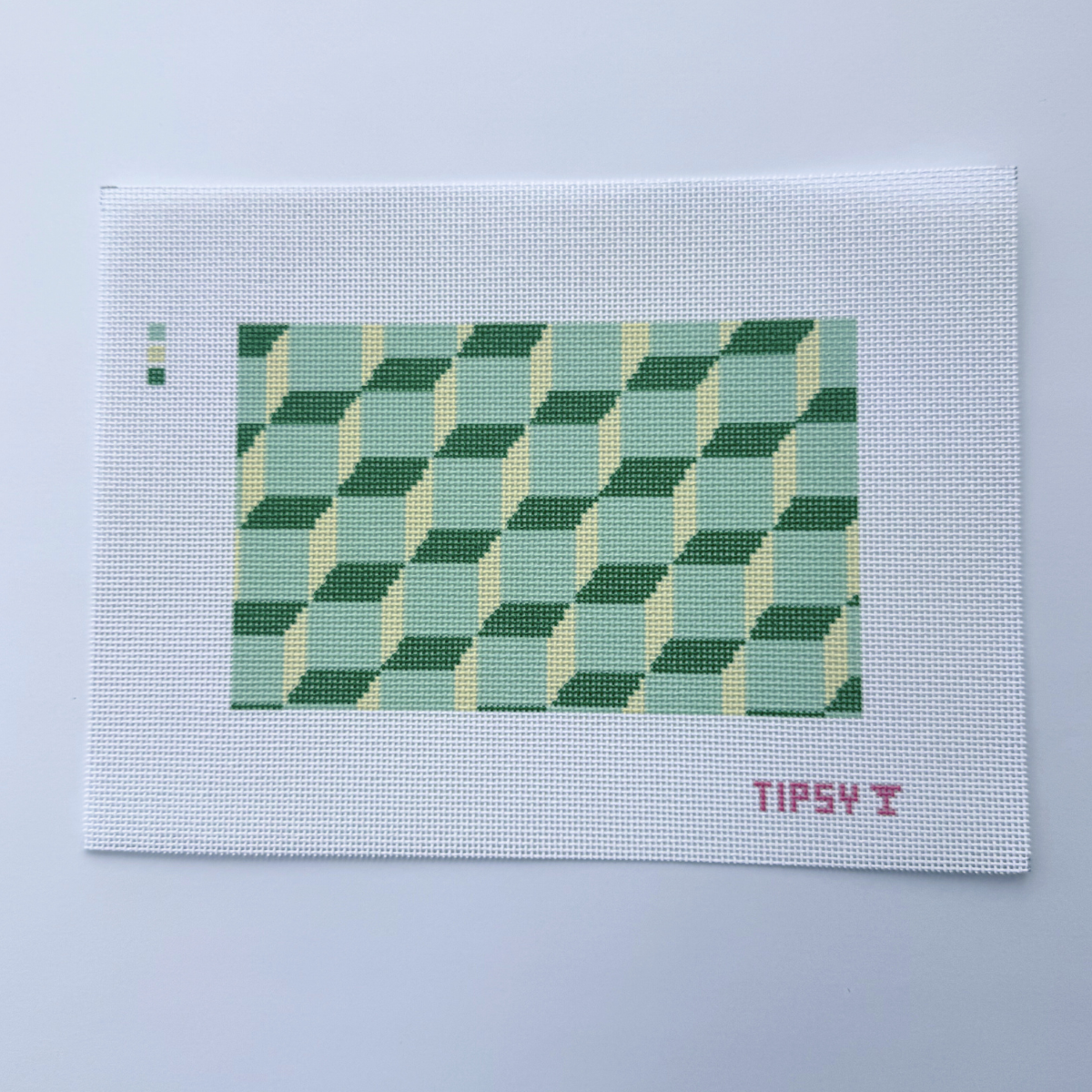 Geometric Purse Insert Needlepoint Canvas