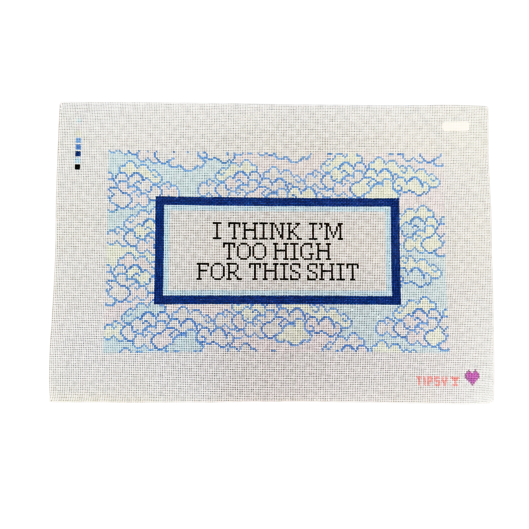 Too High Pillow Needlepoint Canvas