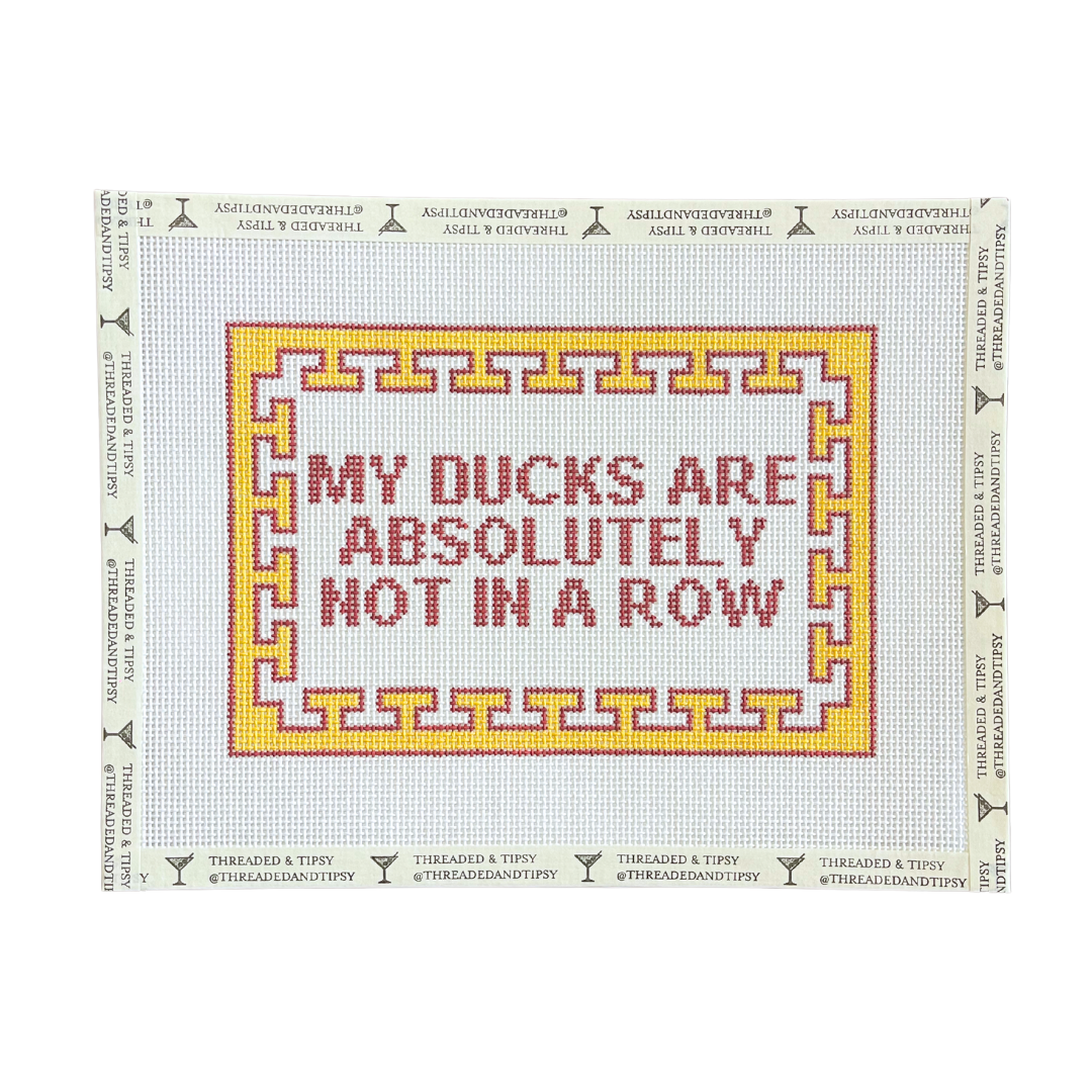 Pre-Order: Ducks Are Not in a Row Needlepoint Canvas