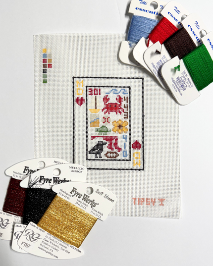 Pre-Order: MD Playing Card Needlepoint Canvas