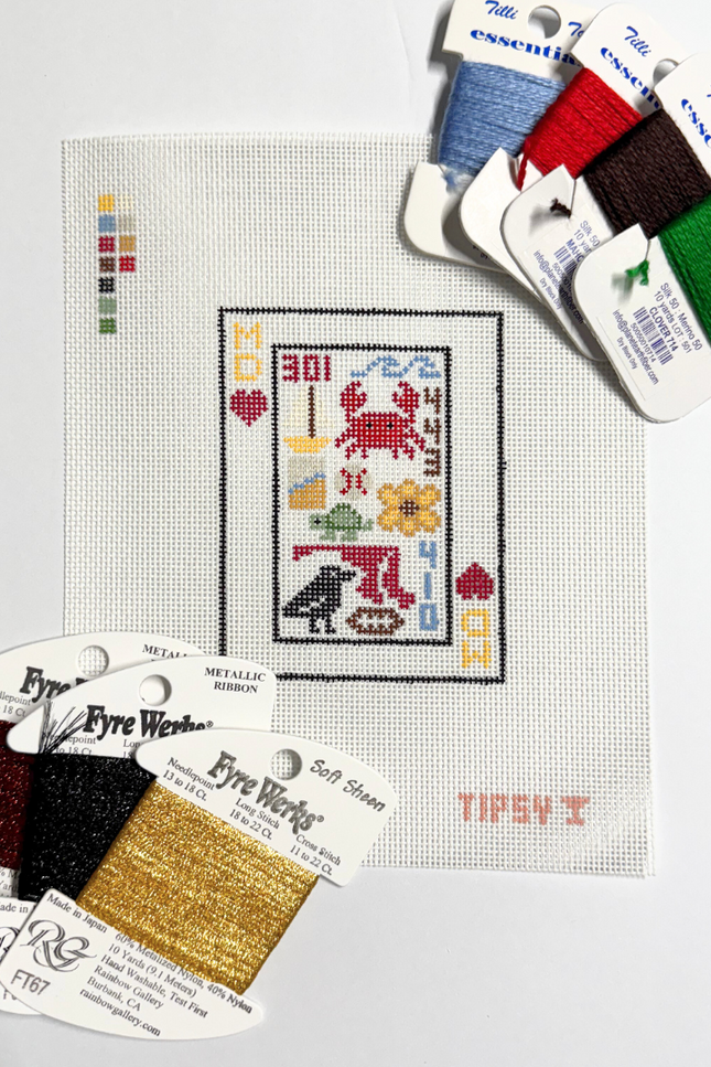 Pre-Order: MD Playing Card Needlepoint Canvas