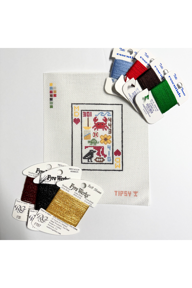 Pre-Order: MD Playing Card Needlepoint Canvas
