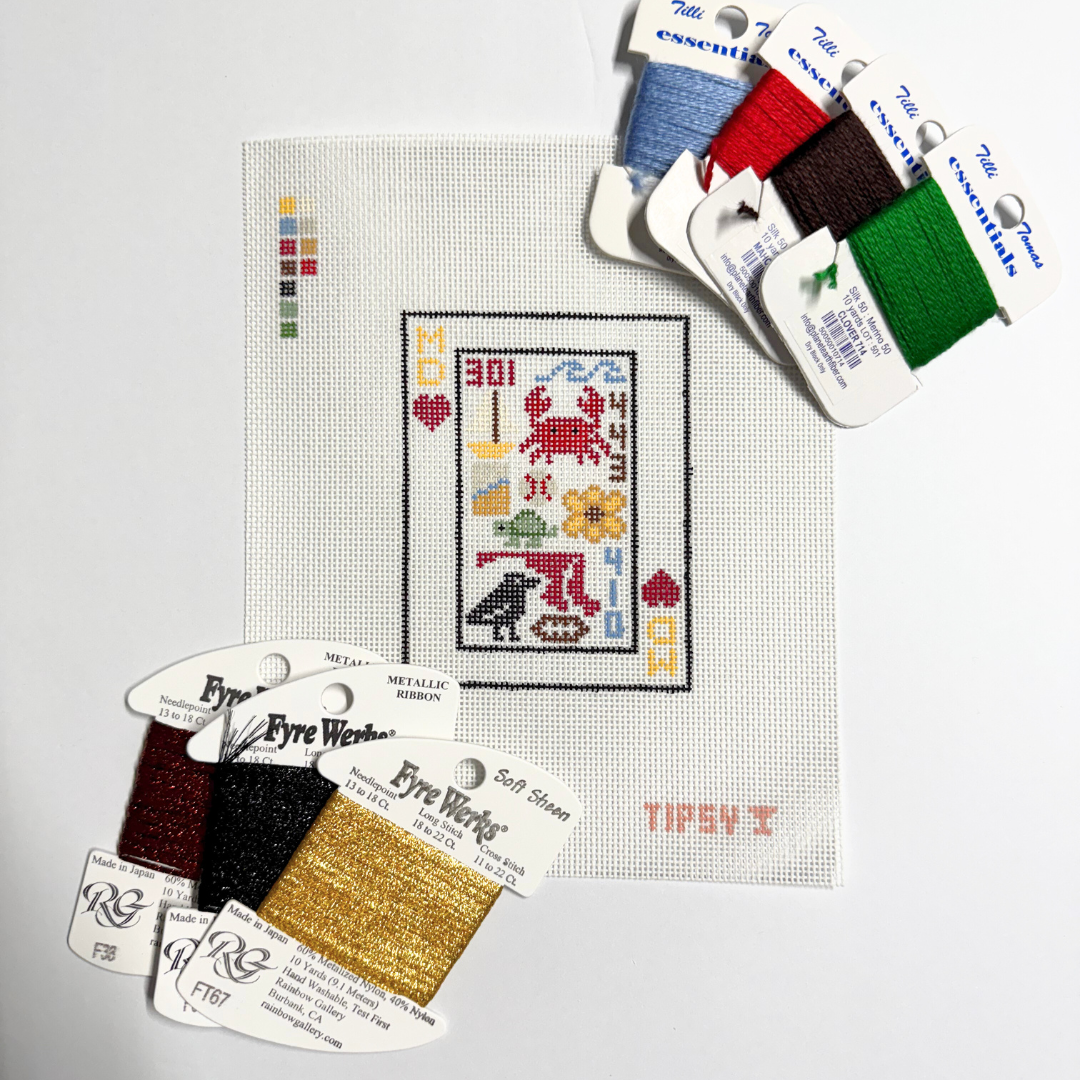 Pre-Order: MD Playing Card Needlepoint Canvas