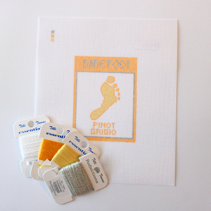 Pinot Grigio Label Needlepoint Canvas