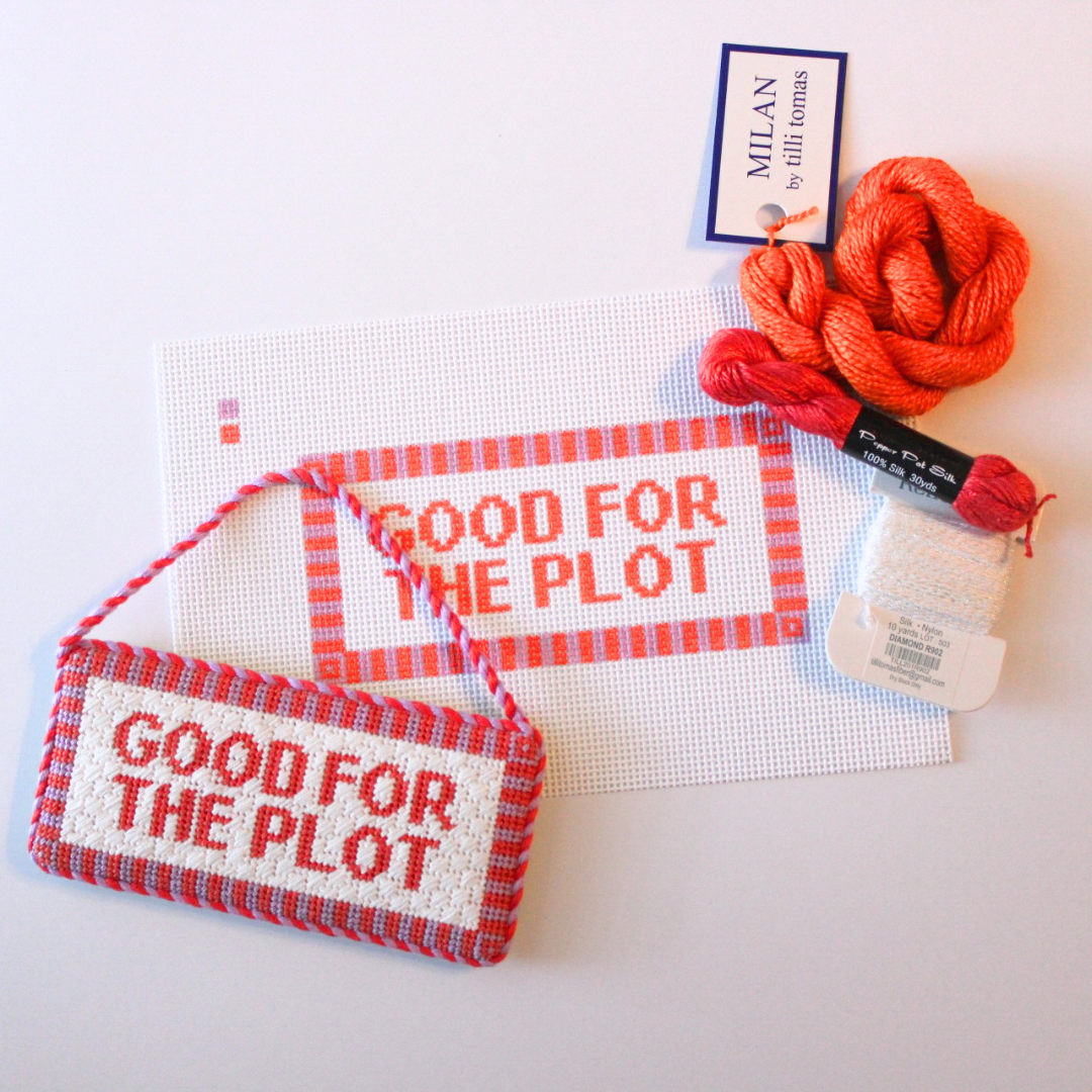 Pre-Order: Good For the Plot Needlepoint Canvas