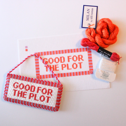 Pre-Order: Good For the Plot Needlepoint Canvas