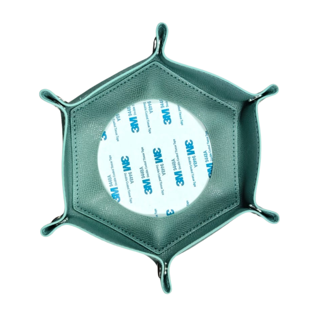 Pre-Order: Self-Finishing Needlepoint Snap Tray in Teal