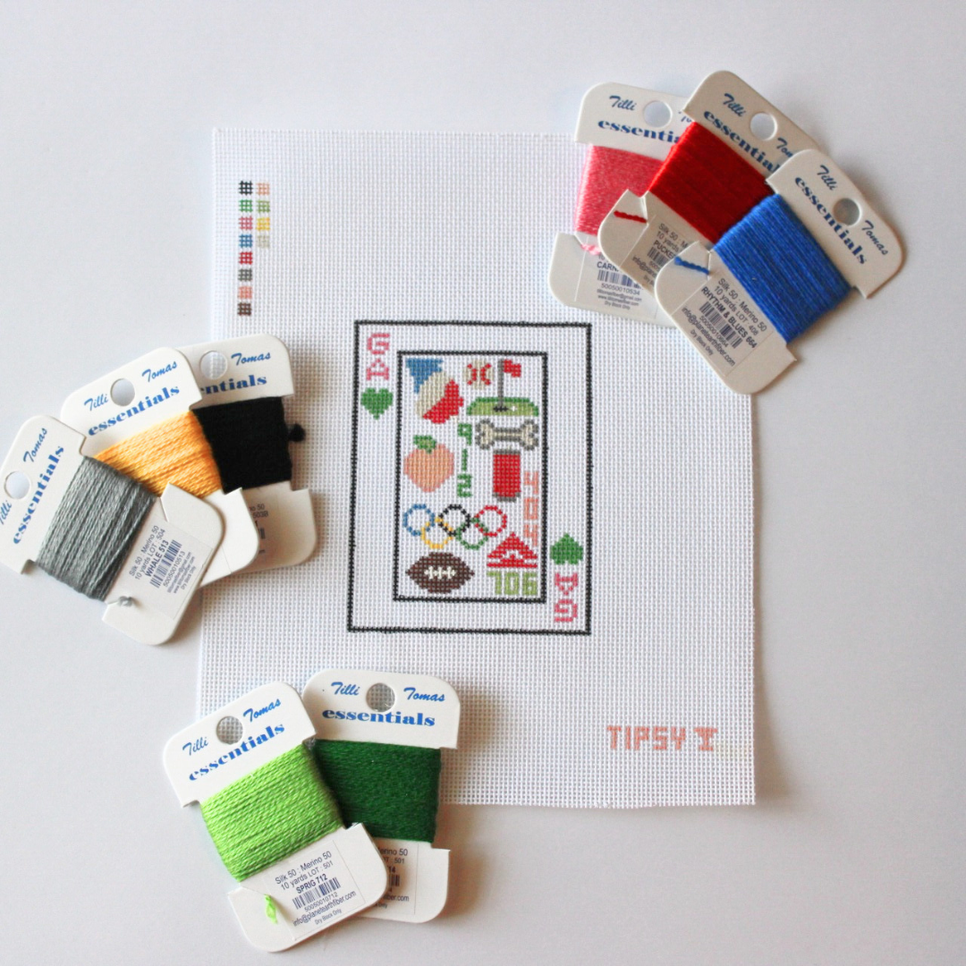 GA Playing Card Needlepoint Canvas