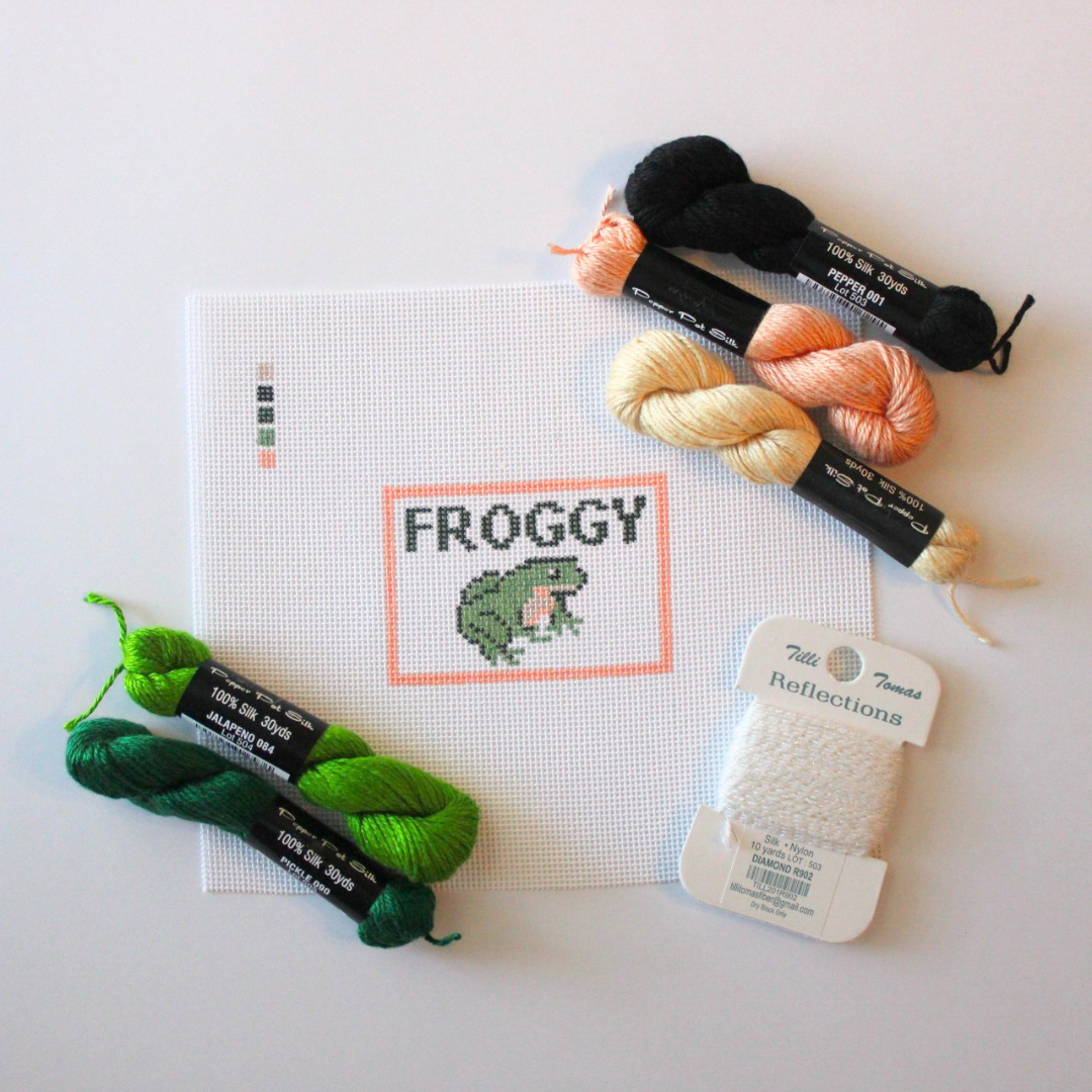 Froggy Needlepoint Canvas