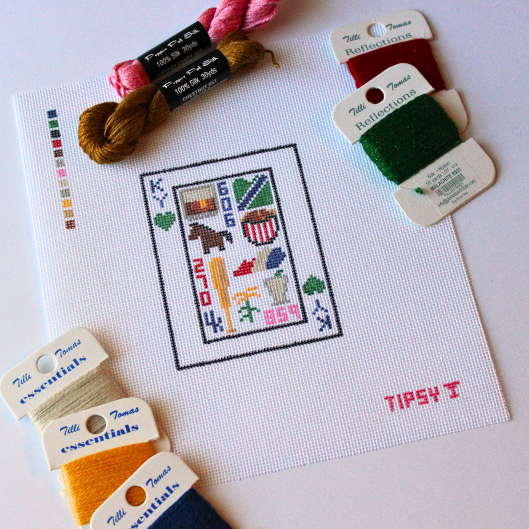 KY Playing Card Needlepoint Canvas