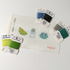 Tequila Needlepoint Kit Set of embroidery threads with color swatches on a white background