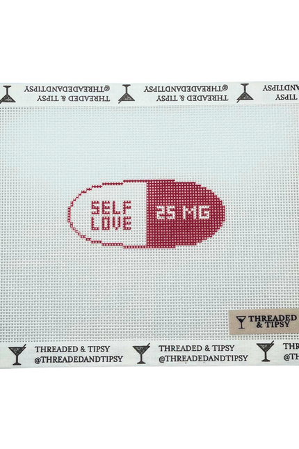Self Love Happy Pill Printed Canvas
