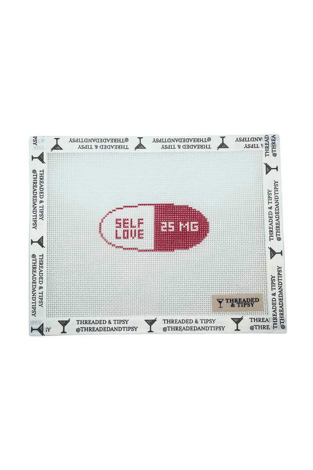Self Love Happy Pill Printed Canvas