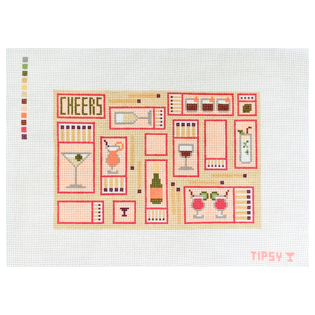 Pre-Order: Drink Match Boxes Needlepoint Canvas