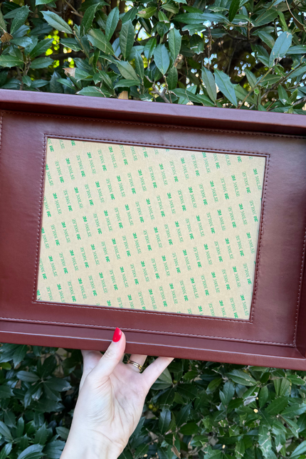 Rectangle Self-Finishing Leather Tray
