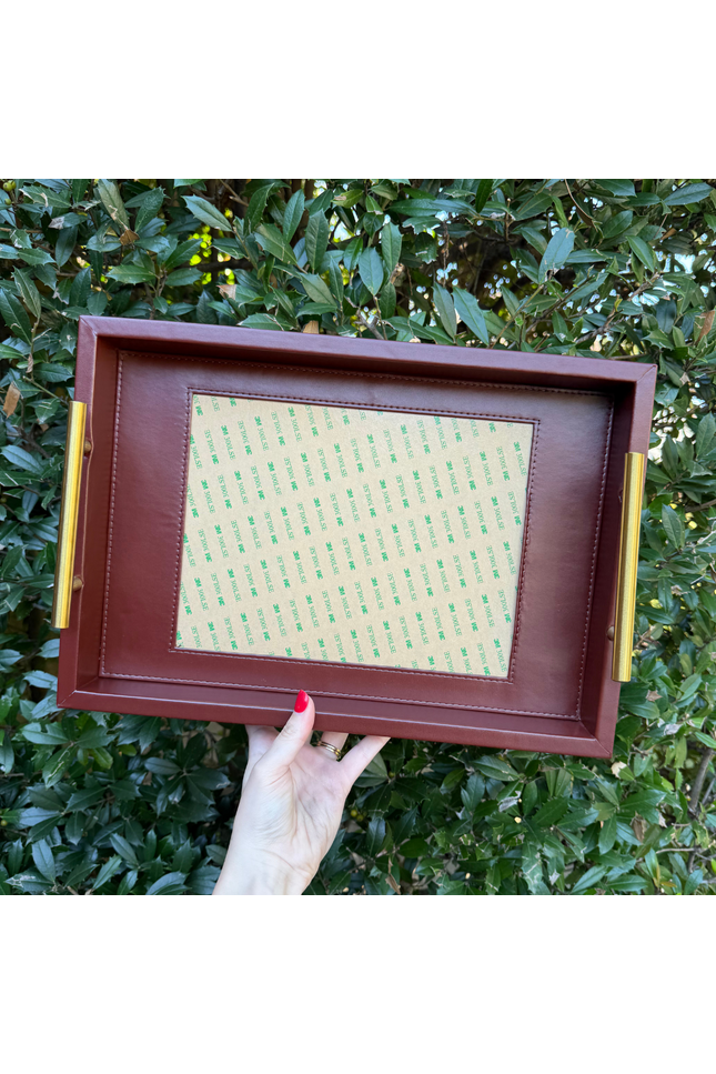 Rectangle Self-Finishing Leather Tray