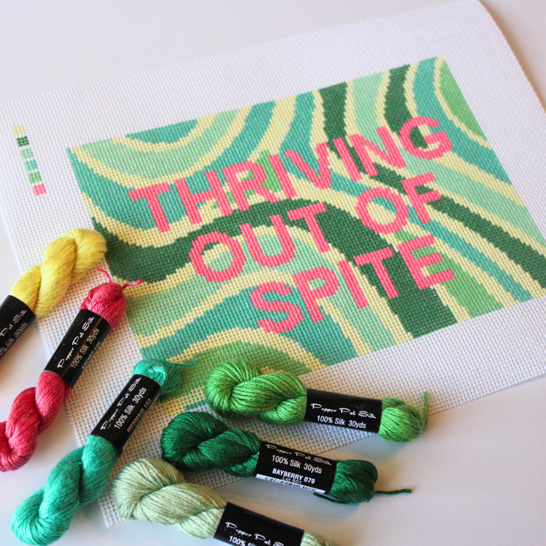 Pre-Order: Thriving out of Spite Needlepoint Canvas