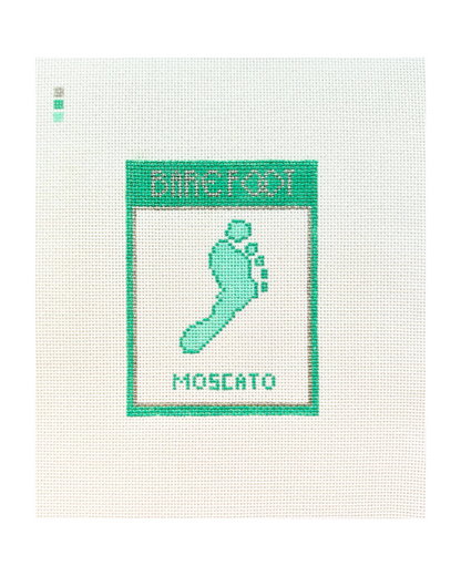 Moscato Label Needlepoint Canvas