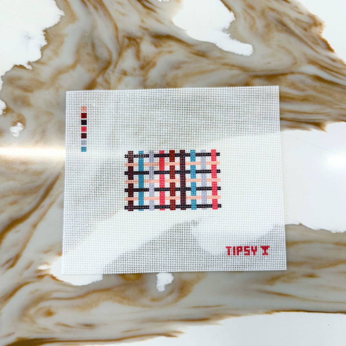 Plaid 3x2 inch Needlepoint Canvas