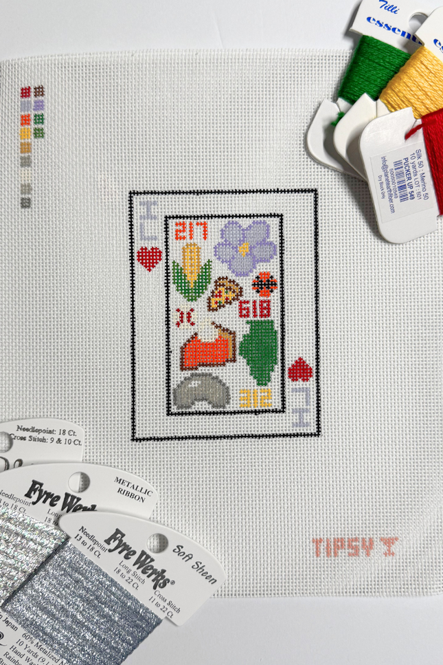 Pre-Order: IL Playing Card Needlepoint Canvas