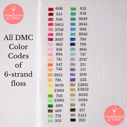 Custom Bag Charm Needlepoint Canvas Kit