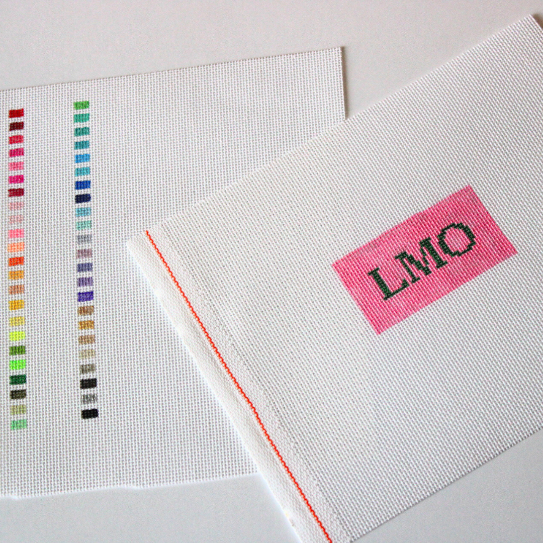 Custom Bag Charm Needlepoint Canvas Kit