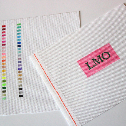 Custom Bag Charm Needlepoint Canvas Kit