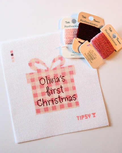 Baby Girl's Name First Christmas (Customizable)
