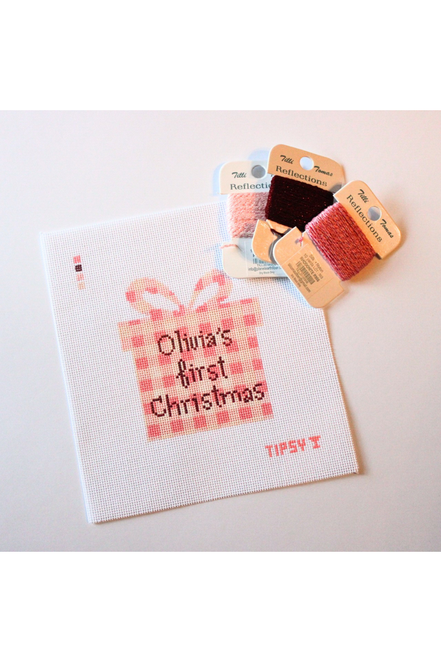 Baby Girl's Name First Christmas (Customizable)