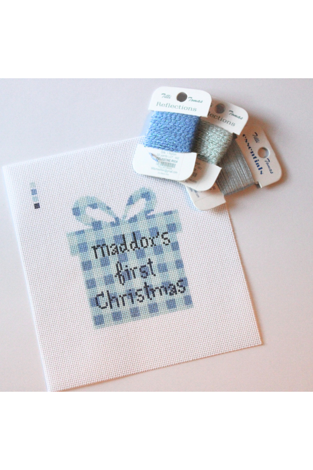 Baby Boy's Name First Christmas (Customizable)