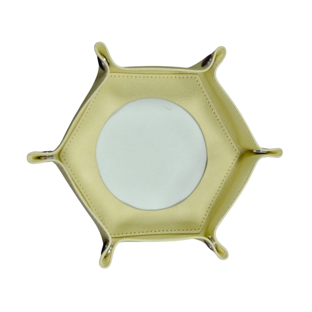 Pre-Order: Self-Finishing Needlepoint Snap Tray in Butter