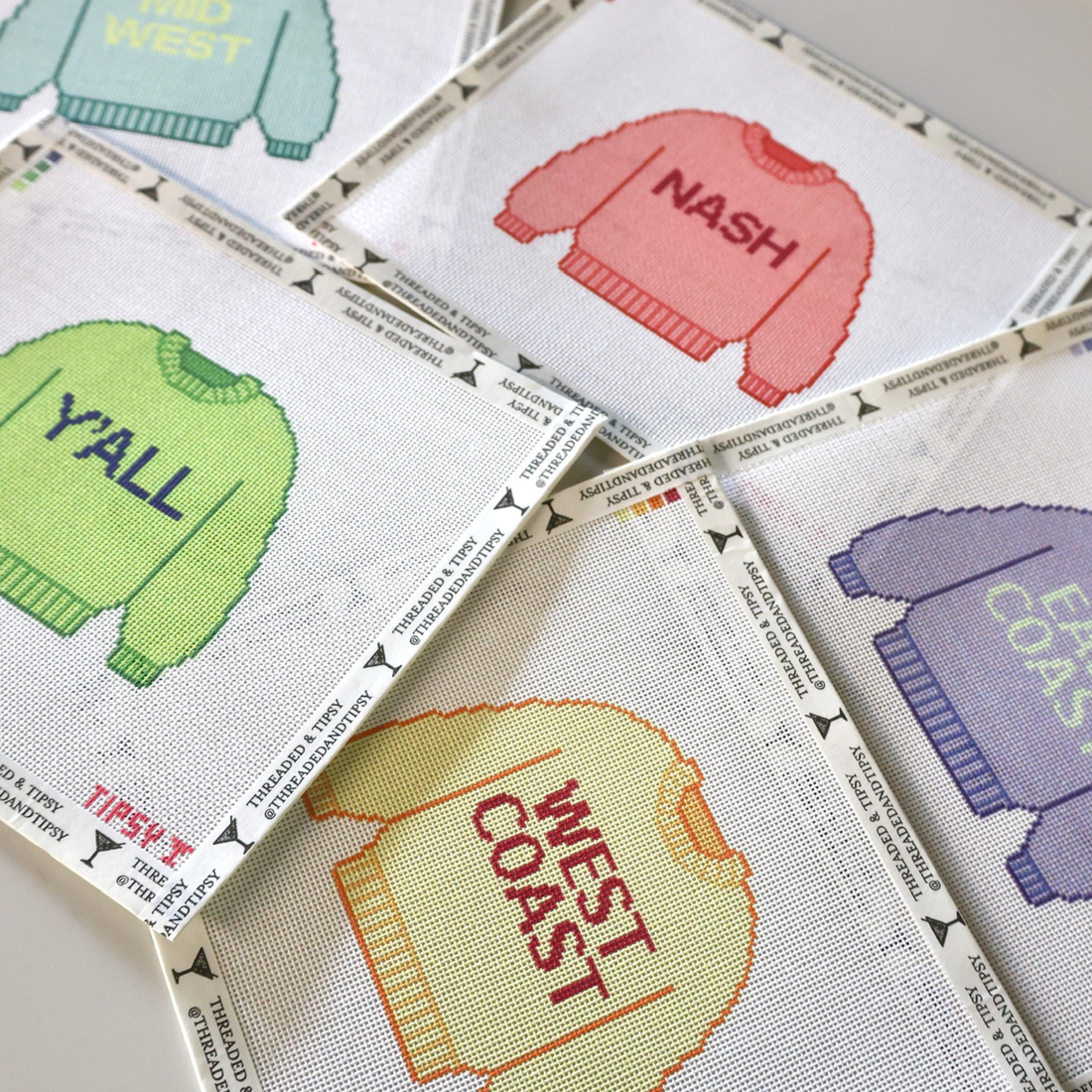 West Coast Sweater Needlepoint Canvas