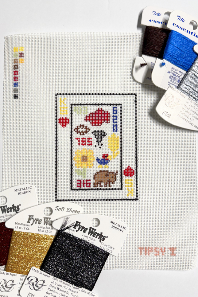 Pre-Order: KS Playing Card Needlepoint Canvas