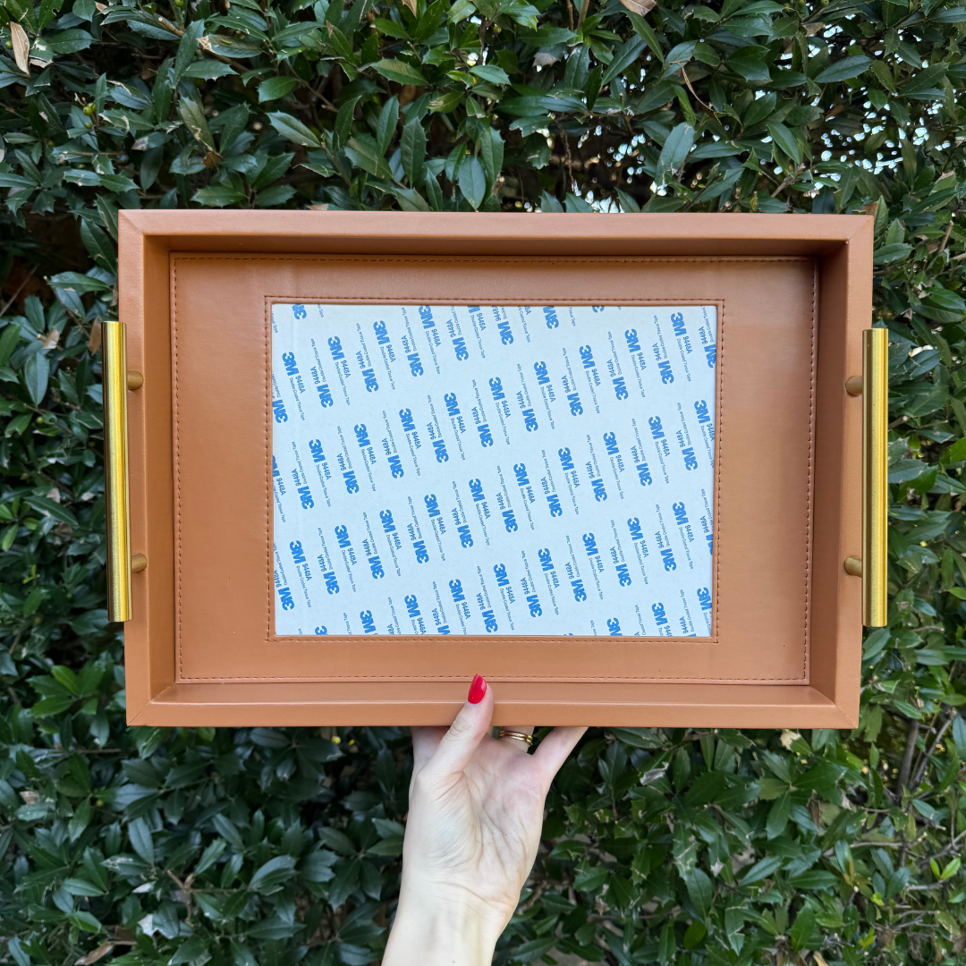 Rectangle Self-Finishing Leather Tray