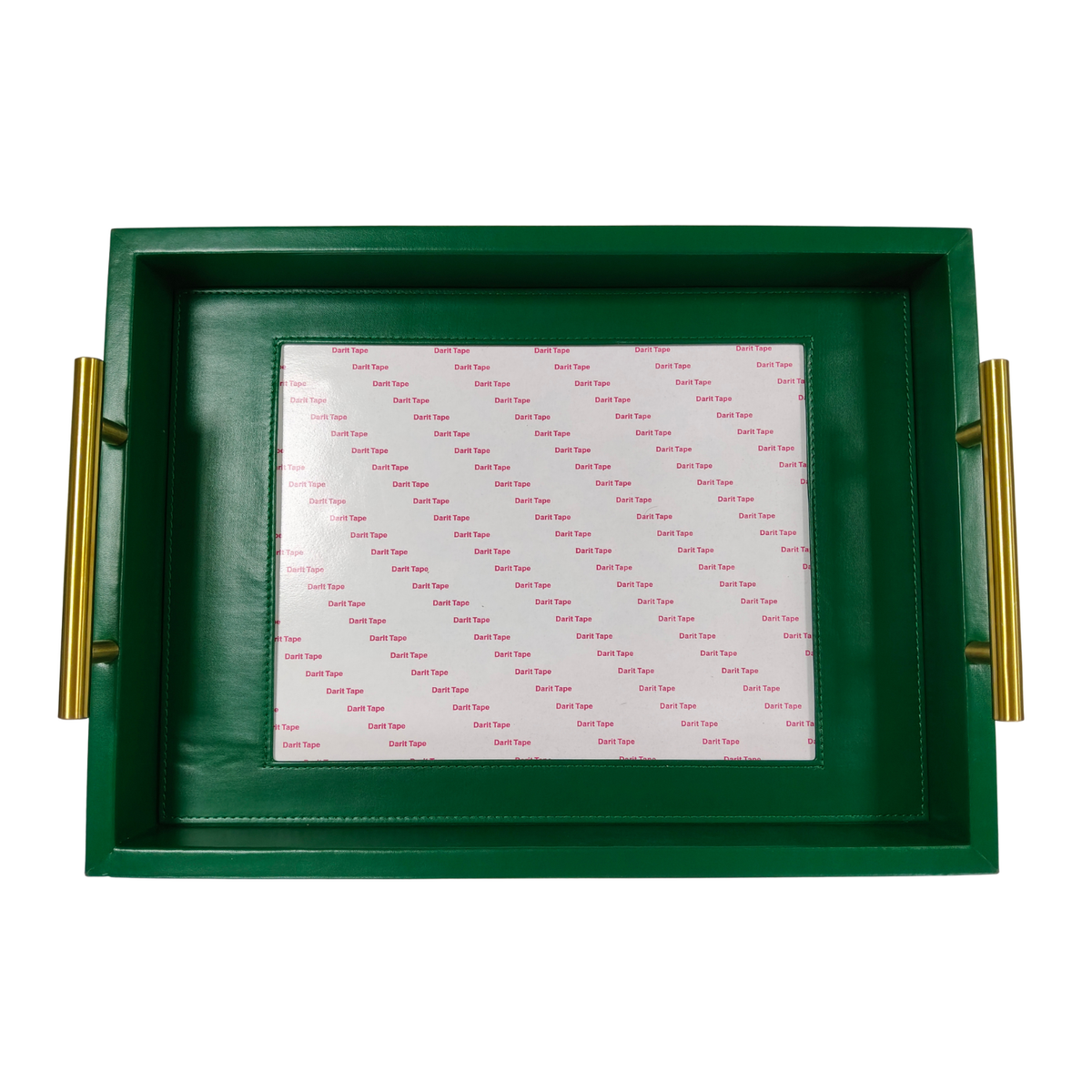 Pre-Order: Pine Green Rectangle Self-Finishing Leather Tray