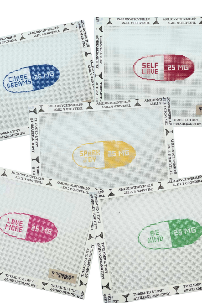 Spark Joy Happy Pill Printed Canvas